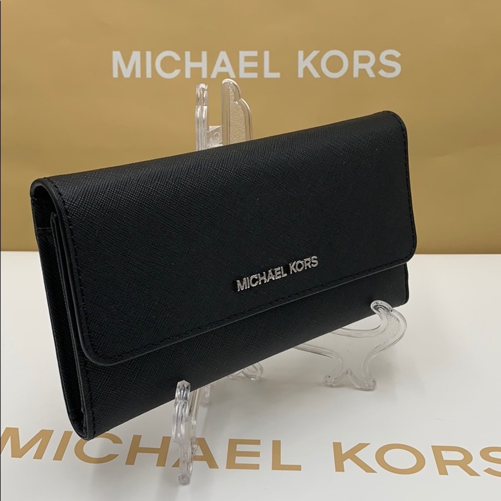 Michael Kors Jet Set Travel Lg Trifold Wallet - Picture 12 of 16